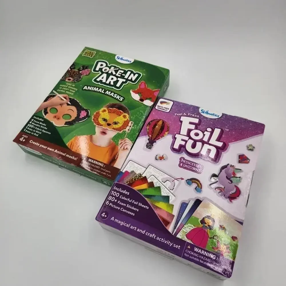 Skillmatics Foil Fun Unicorns and Princesses & Poke In Art Animal Kids Age 4+